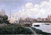 Alfred Sisley Drying Nets oil painting on canvas